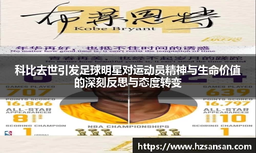 科比去世引发足球明星对运动员精神与生命价值的深刻反思与态度转变